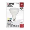 Satco 13W BR40 LED - E26 Base - CCT Selectable - White Finish - 90 CRI - 120V S11779